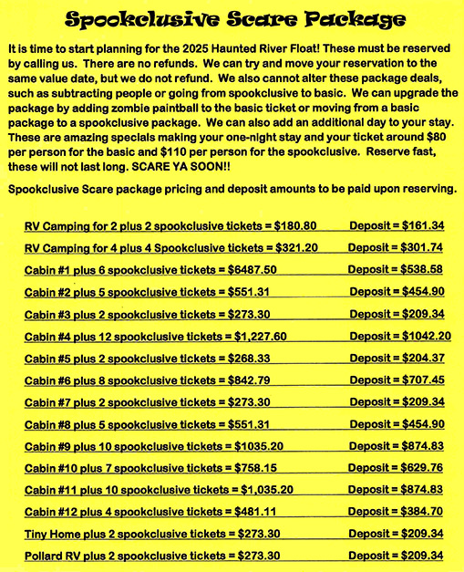 Spookclusive Scare Pricing